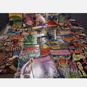 Lot Of 30 + Comic Books Vintage Mix Marvel.